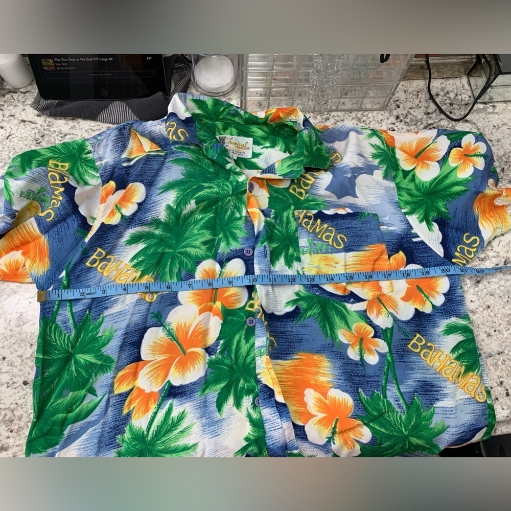 Tropical Fashions by Watanmal EUC Bahamas Shirt Size L - Picture 5 of 5